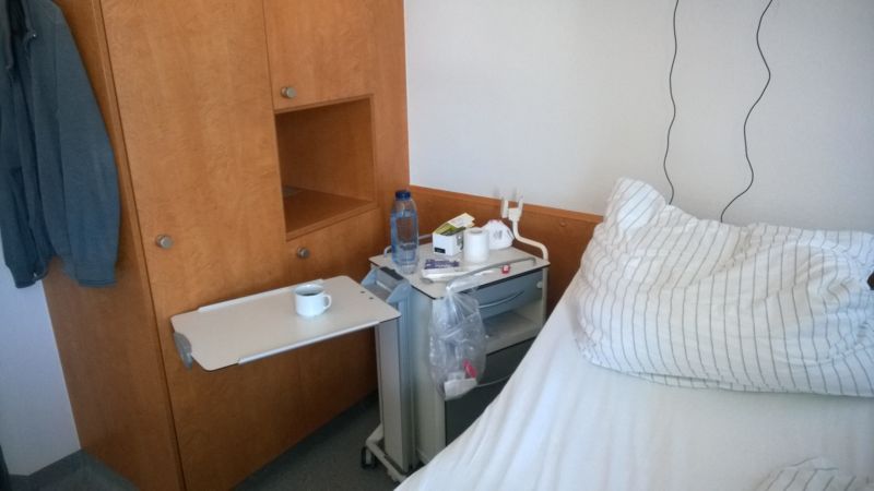 Einzelzimmer im Krankenhaus