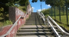 Treppe in Do-Barop in Nähe der S-Bahn
