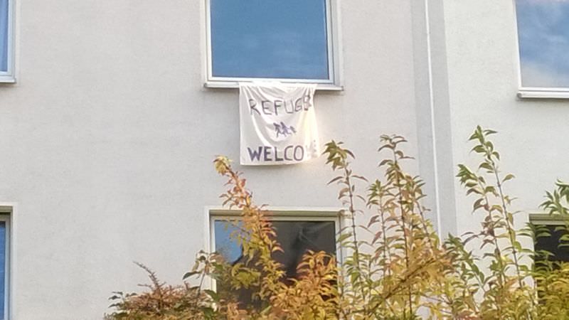 Refugees Welcome im Nachbarfenster